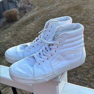 White high top Vans women’s 7